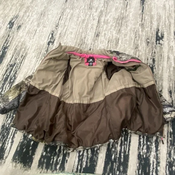Mossy Oak Jacket 2XL Girls Camo Camouflage Hunting‎ Hunt Outdoors Mountain Coat - Picture 5 of 7
